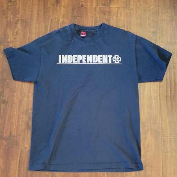 NHS Independent Truck Company Tシャツネイビー М ヴィンテージ INDEPENDENT ネイビー Tシャツ NHS スケート USED】90'S
